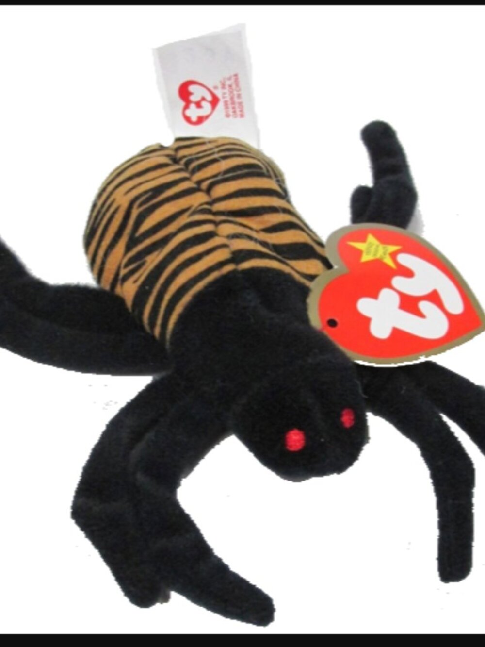Vintage 2000 McDonald's Ty Spinner the Spider Plush #7 in package SEALED
